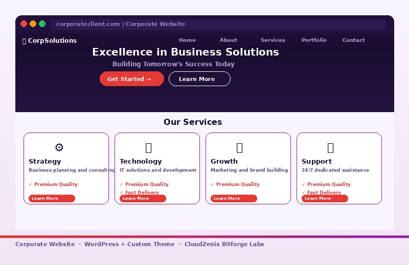 Corporate Website Redesign